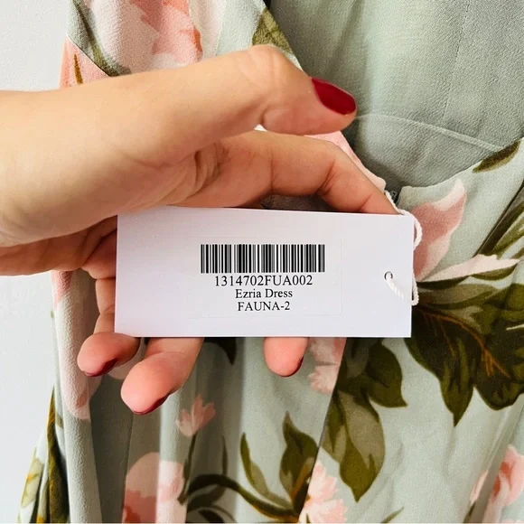 Reformation Ezria Floral Maxi Dress NWT Halter Backless Fauna Size 2โ - Picture 6 of 9